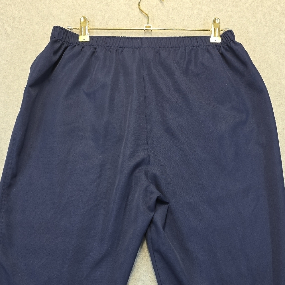 Kim Rogers Petite 14PS Navy Pull On Pants Elastic Waist Career - Picture 7 of 8